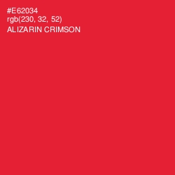#E62034 - Alizarin Crimson Color Image